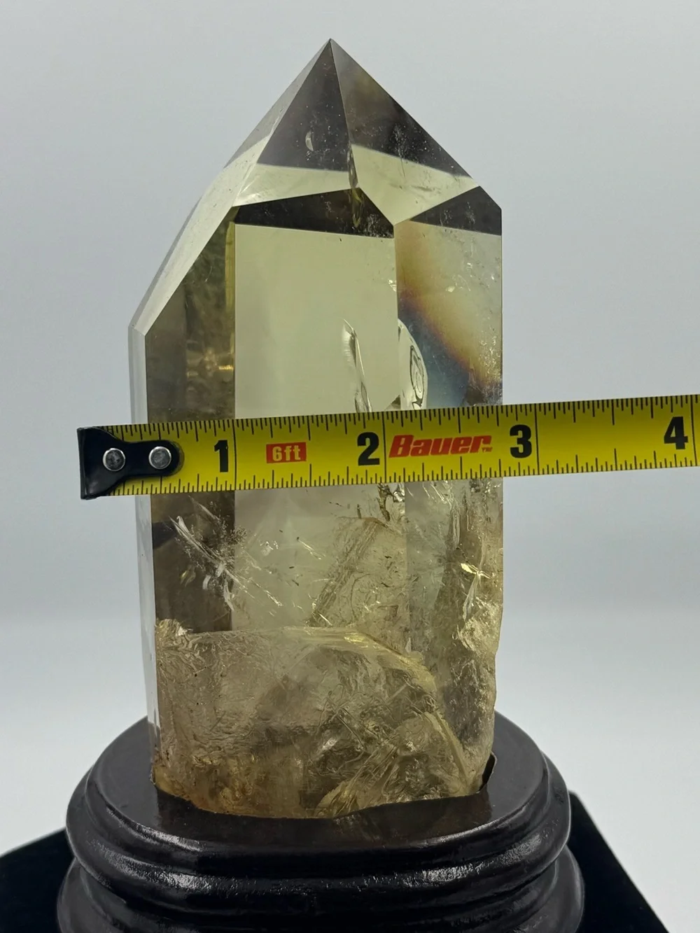 Citrine Point Crystal with Phantom Brazil